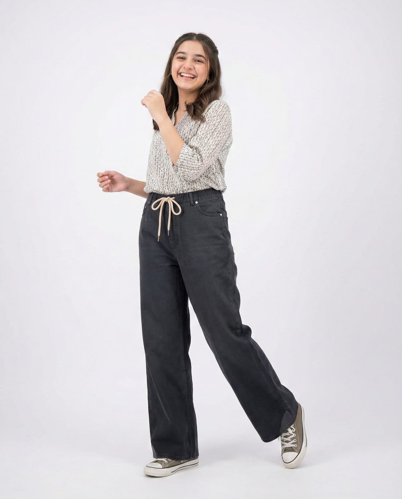 Black Wide-Leg Plazzo