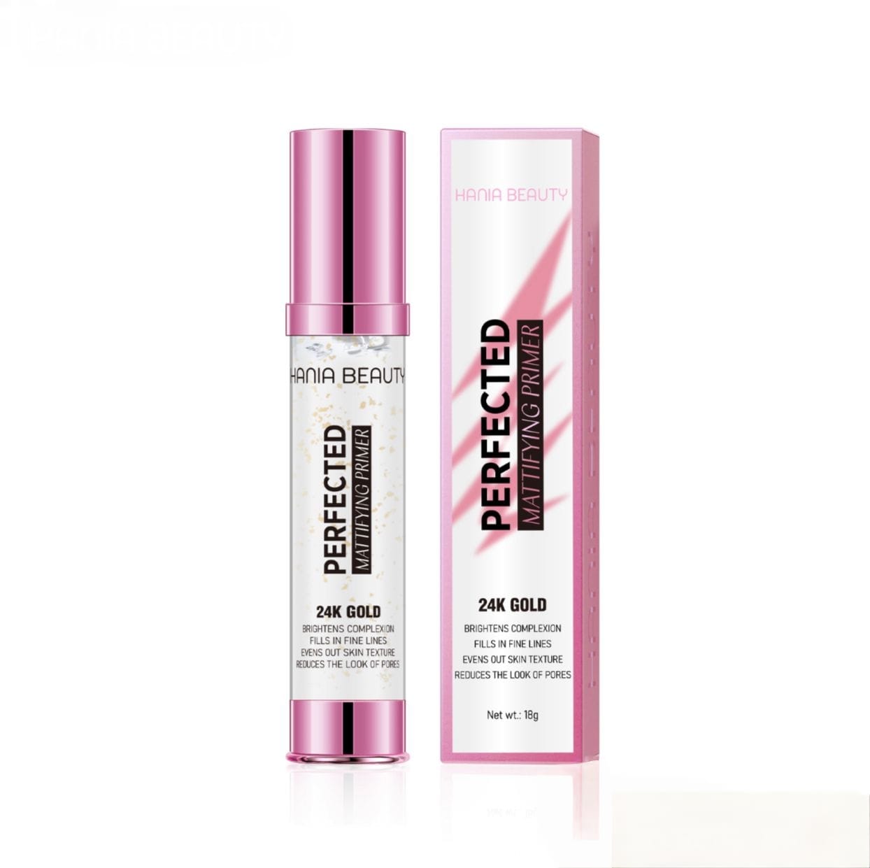 Mattifying primer pump