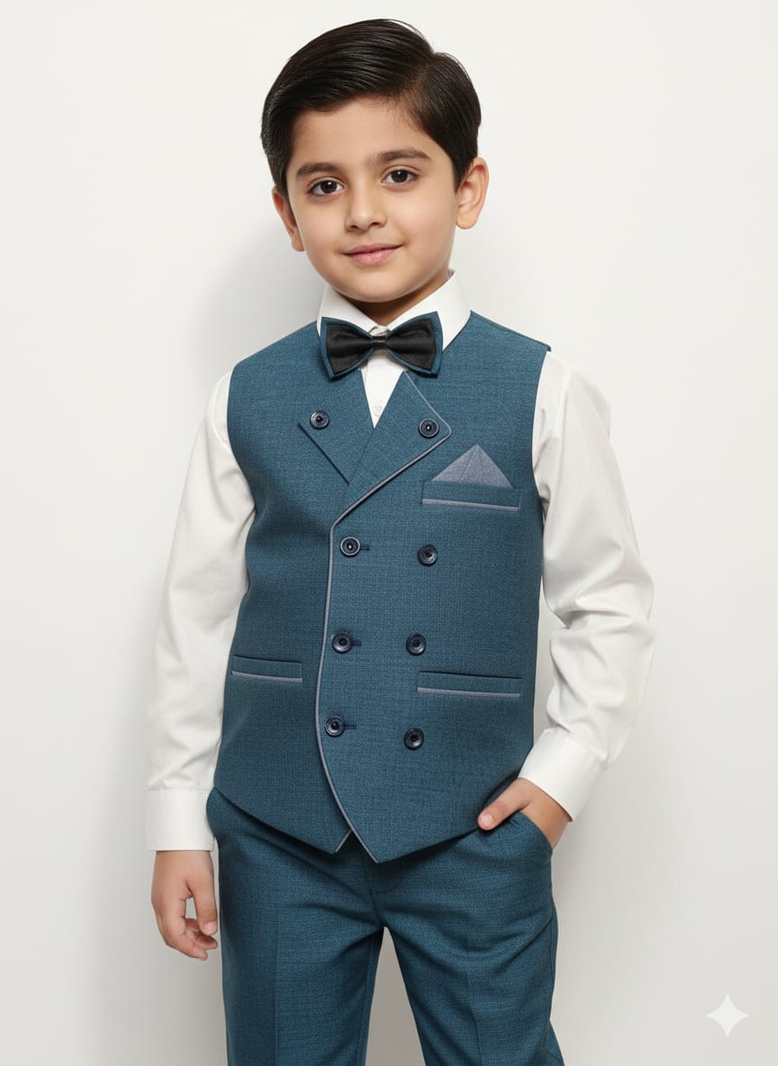 Elegant Two-Piece Waistcoat Suit