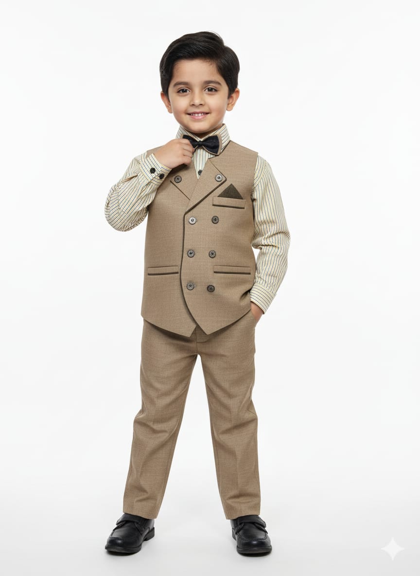 Elegant Two-Piece Waistcoat Suit