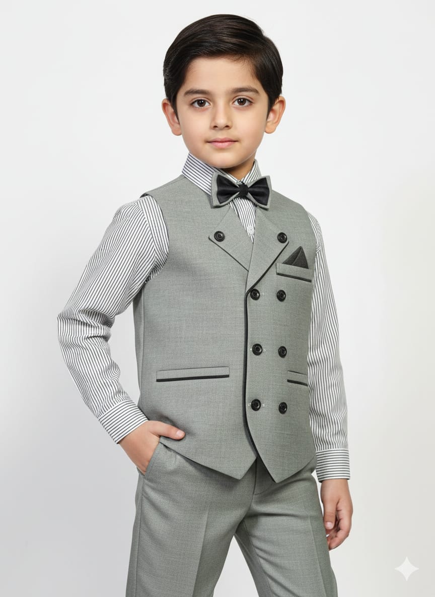 Elegant Two-Piece Waistcoat Suit