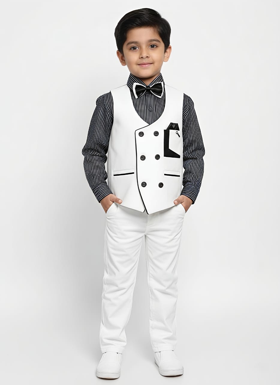 Two Piece Suit - White